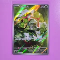 Pokemon TCG Caterpie Scarlet & Violet-151 172/165 Holo Illustration Rare - Image 1