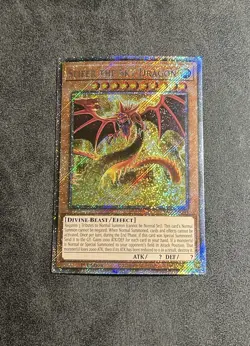 Yugioh Slifer the Sky Dragon Platinum Secret Rare RA03-EN244 1st Edition - Image 1
