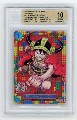 Monkey D. Luffy BGS 10 Pristine One Piece Day (2025) Promo #P-110 Japanese - Image 1