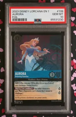 2023 Disney Lorcana First Chapter Aurora #139 Foil PSA 10 Gem Mint - Image 1