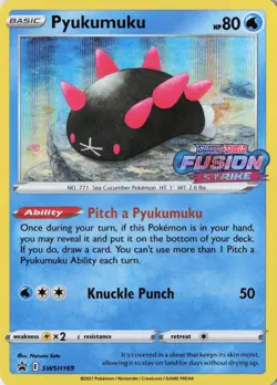 Pyukumuku - (Prerelease) SWSH169 SWSH: Sword & Shield Promo Cards Promo Holo NM - Image 1
