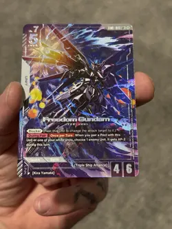 Freedom Gundam (LR+) - Gundam Card Game TCG - Newtype Rising GD01-065 English - Image 3