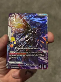 Freedom Gundam (LR+) - Gundam Card Game TCG - Newtype Rising GD01-065 English - Image 5