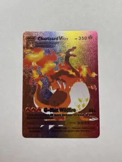 Charizard VMAX Rainbow Foil Fan Art Display Card 143/293 NM - Image 1