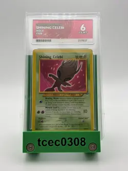 Shining Celebi - 106/105 - Neo Destiny - 2002 Pokemon Card - Ace Graded 6 - Image 1