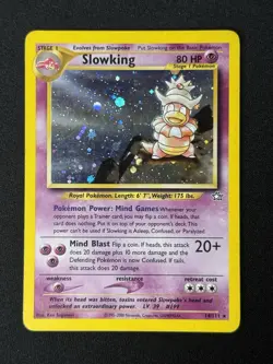 Slowking 14/111 Holo Rare Neo Genesis Pokemon TCG Card LP-MP - Image 1