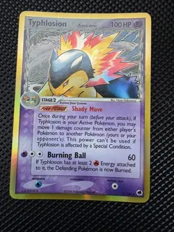 #3 Typhlosion 12/101 EX Dragon Frontiers 2006 Delta Species Holo Pokemon Card - Image 3