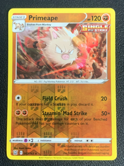 Primeape 067/163 Battle Styles Reverse Holo Rare Pokemon TCG Card NM - Image 1