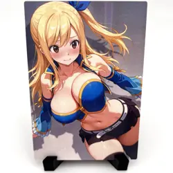 Fairy Tail Lucy Heartfilia Sexy Anime Waifu Girl Doujin Lewd Goddess Story Card - Image 1