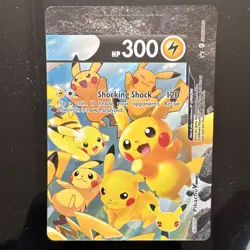 Pikachu V-Union Black Star Promo card SWSH140 Celebrations 25th Pokemon 2021 - Image 1