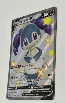 Indeedee V SV114/SV122 Shining Fates Shiny Vault Full Art Pokemon Card NM/M - Image 4