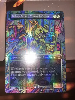 Mikey & Leo, Chaos & Order (Borderless) Teenage Mutant Ninja Turtles Foil - Image 1