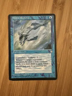 MTG Magic the Gathering Mystic Remora Ice Age LP - Image 1
