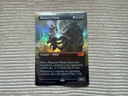 1x NM Foil Borderless Massacre Wurm Core Set 2021 M21 MTG Alternate Art Alt - Image 1