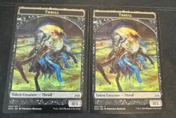 Thrull Token X2 Duel Decks Divine vs Demonic Magic the Gathering MTG - Image 1