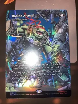 magic the gathering tmnt Ronin’s Arsenal Borderless foil - Image 1