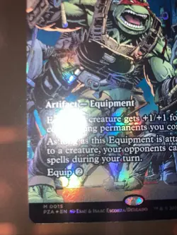 magic the gathering tmnt Ronin’s Arsenal Borderless foil - Image 3