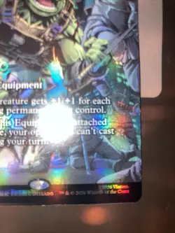 magic the gathering tmnt Ronin’s Arsenal Borderless foil - Image 4