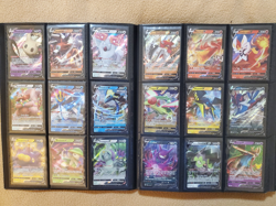 90+ Cards Pokemon V Card Lot Collection Binder w Ultra Pro Binder NM Mainly - Image 1