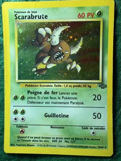 Scarabrute 9/64 Rare Holo Edition 2 Jungle Francais Pokemon Card--PINSIR FRENCH - Image 1