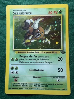 Scarabrute 9/64 Rare Holo Edition 2 Jungle Francais Pokemon Card--PINSIR FRENCH - Image 5
