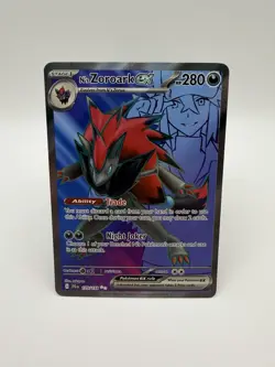 2025 Pokemon Journey Together N's Zoroark ex #175/159 Full Art Ultra Rare - Image 1