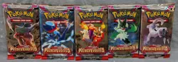 Pokemon TCG Scarlet & Violet Paldea Evolved 5 Sleeved Booster Packs - Image 1