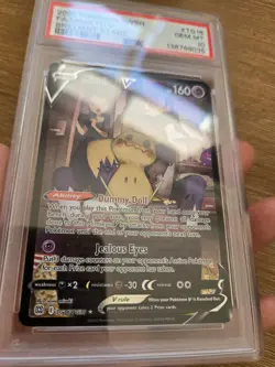 2022 Pokemon SWSH Brilliant Stars Mimikyu V TG16 PSA 10 GEM MT - Image 3