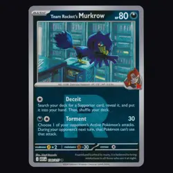 Team Rocket's Murkrow 126/217 ME: Ascended Heroes TEAM ROCKET Pokemon TCG NM - Image 1