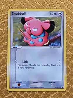 Snubbull 74/115 Common 2005 Unseen Forces Reverse Holo Pokemon MP - Image 2