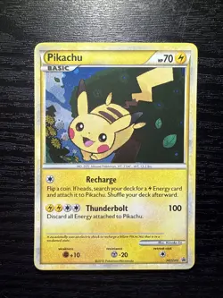 Pokemon TCG: 2010 HGSS Black Star Promo Pikachu HGSS03 NM - Image 1