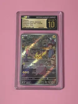 2023 POKEMON 151 JAPANESE ART RARE HOLO #173 PIKACHU CGC 10 PRISTINE - Image 1