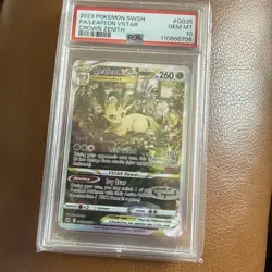Pokemon TCG Leafeon VSTAR GG35/GG70 PSA 10 SWSH Crown Zenith Galarian Gallery - Image 1