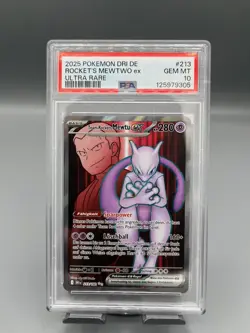 Pokemon TCG Team Rocket‘s Mewtwo Ex PSA 10 Ewige Rivalen DRI 213 Deutsch - Image 1