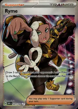 Pokemon - Ryme - 221/197 - Obsidian Flames - Holo - Ultra Rare - Image 1