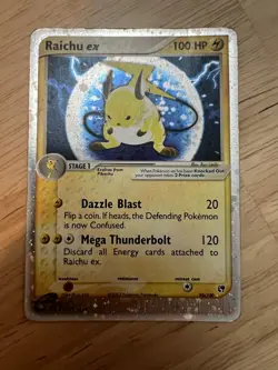 Pokemon Raichu EX 98/100 EX Sandstorm Holo Foil Rare HP - Image 1
