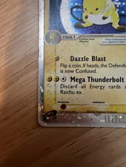 Pokemon Raichu EX 98/100 EX Sandstorm Holo Foil Rare HP - Image 4