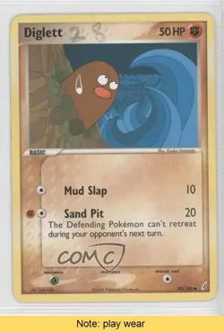 Diglett Pokemon EX Crystal Guardians #50 2006 READ 0j5 - Image 1