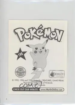 Diglett Merlin Pokemon Album Stickers #198 1999 - Image 2