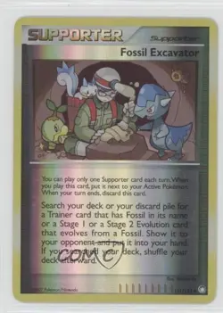 Fossil Excavator Reverse Foil Pokemon Diamond & Pearl Mysterious Treasures #111 - Image 1
