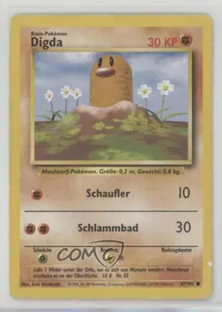 Diglett German Pokemon Base Set #47 1999 - Image 1
