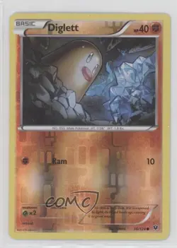 Diglett Reverse Foil Pokemon XY Fates Collide #36 - Image 1