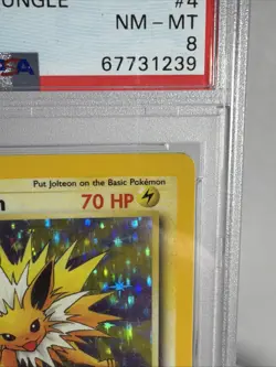 1999 1st Edition JOLTEON HOLO 4/64 | PSA 8 | JUNGLE GRADED POKEMON Near Mint - Image 5