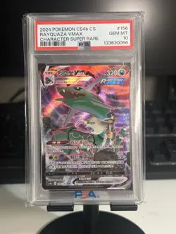 Pokemon PSA 10 GEM MINT Rayquaza VMAX CSR 2024 156/132 CS4bC S.Chinese - Image 1