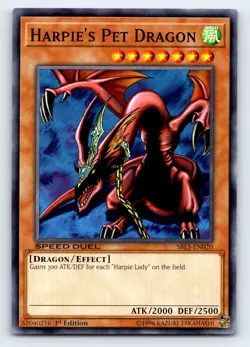 Harpie's Pet Dragon Common Speed Duel: Arena of Lost Souls SBLS-EN020 LP - Image 1