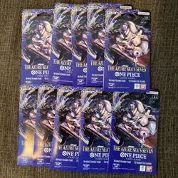 One Piece TCG: The Azure Sea's Seven Sleeved Booster OP-14 English - Lot of 10 - Image 1