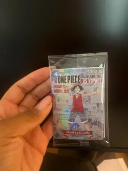 One Piece Luffy College Basketball US Voyage 2026 Event Promo Sealed Rare - Image 1