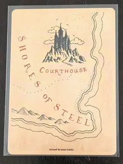 Divorced Dads Court of Chaos Courthouse/Shores Of Steel Map Trading Card NM/M - Image 1