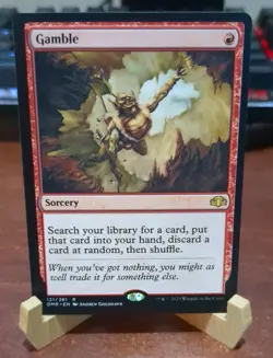 MTG: Gamble RARE #121, NM Dominaria Remastered (DMR) Red Sorcery Tutor Card!! - Image 1