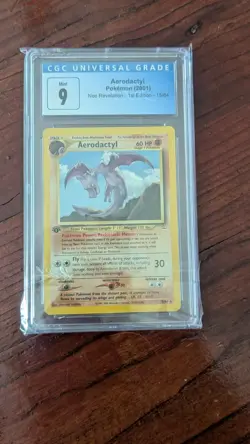 CGC 9 MINT Aerodactyl Neo Revelation 1st Edition 15/64 Pokemon Card - Image 4